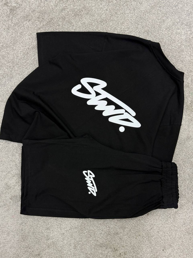 ست تیشرت شلوارک مشکی