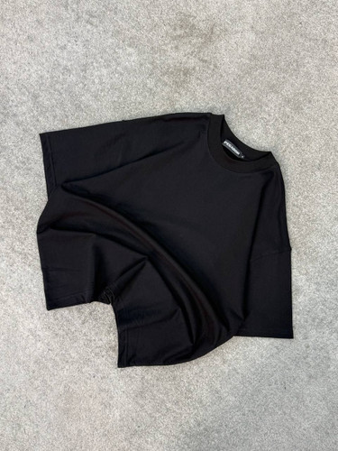 تیشرت مشکی ساده گرم بالا