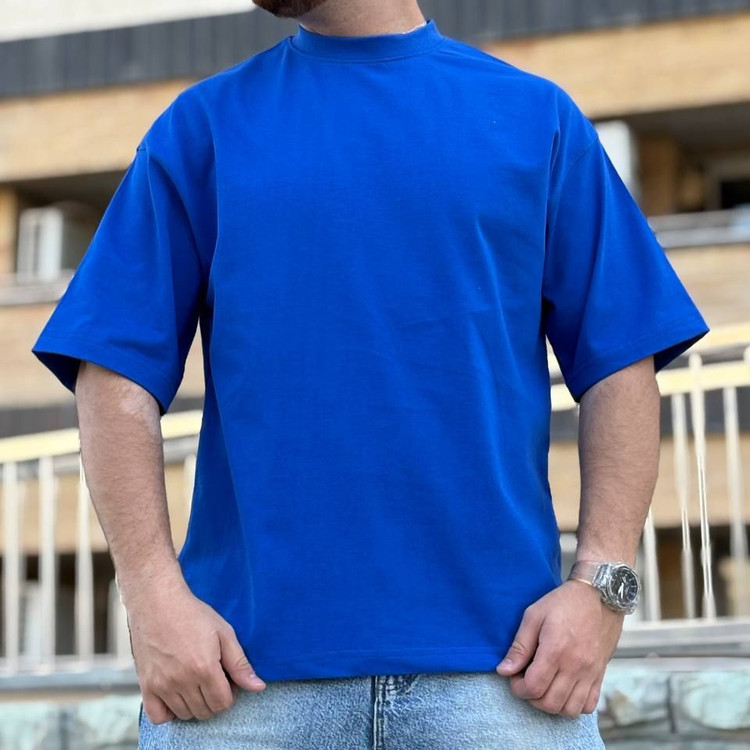 خرید تیشرت آبی کاربنی